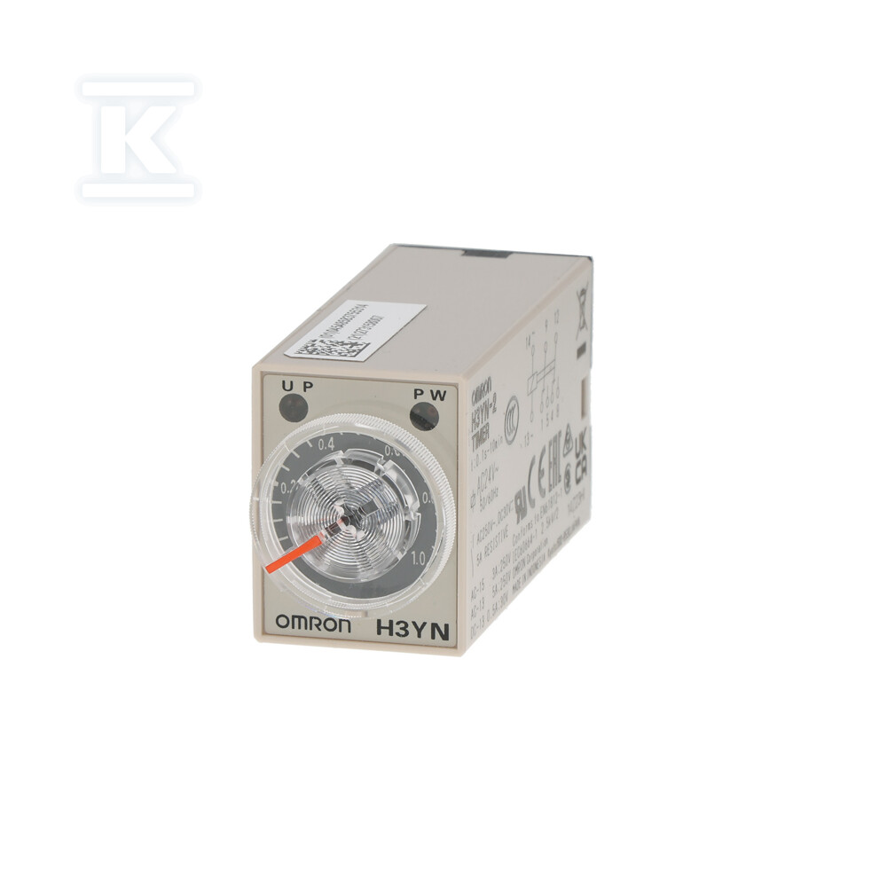 Regulator czasowy, wtykowy, 8-pin, - H3YN-2 AC24